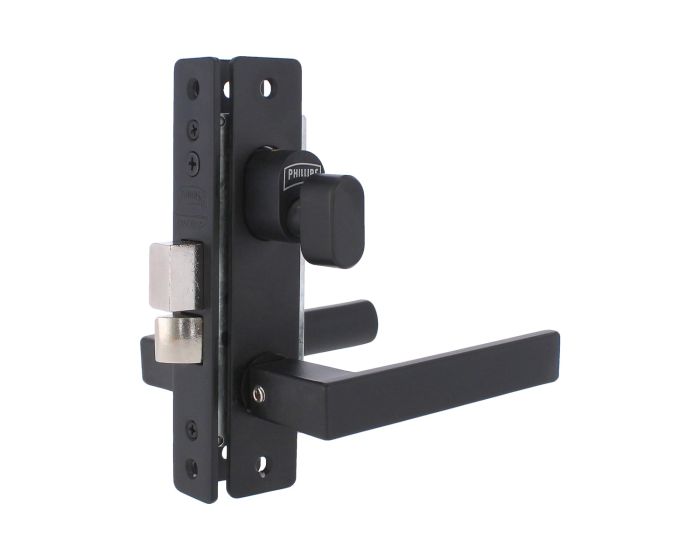 Cerradura para puerta residencial negra 520C Phillips