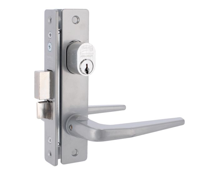 Cerradura de embutir gris para perfiles de aluminio 549 SLIM Phillips