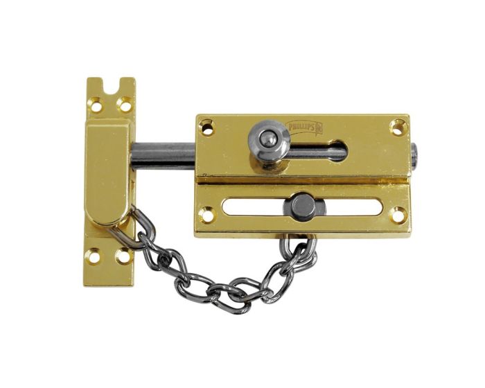 Pasador con cadena de seguridad latón brillante 48 Phillips