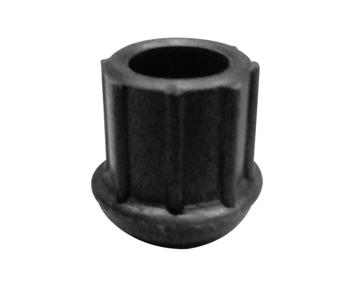 Regatón de hule costilla redondo de 5/8"