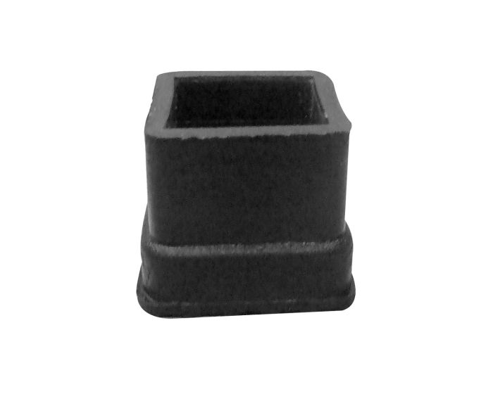 Regatón de hule cuadrado de 1"