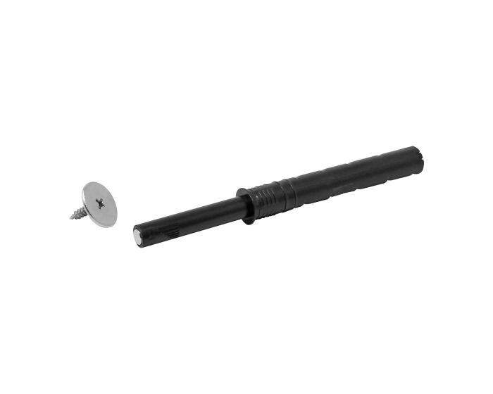 Resbalón de embutir Push to Open con contra magnética negro 40 mm 792-0690 Herrasa