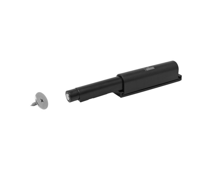 Resbalón de sobreponer Push to Open con contra magnética negro 40 mm 792-0839 Herrasa