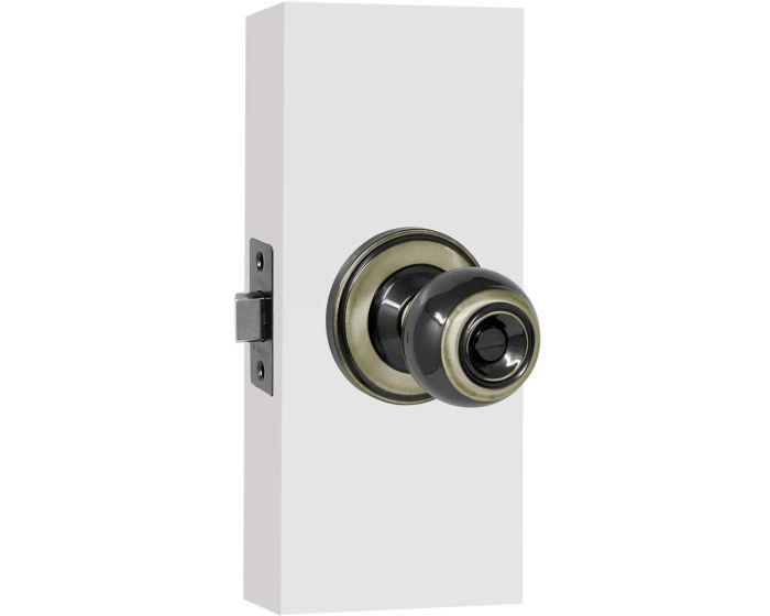 Cerradura para baño niquel negro Elegance 14650 Ashico