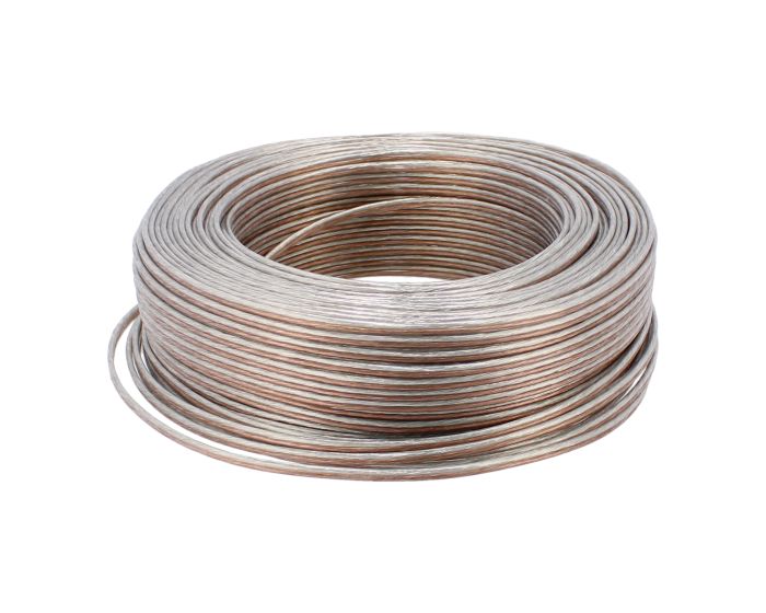 Cable dúplex polarizado transparente 18 AWG x 100 m 1094 Sanelec
