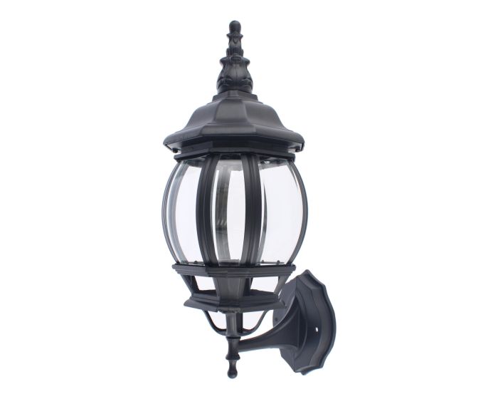 Farol de pared de aluminio Negro 1234 Sanelec
