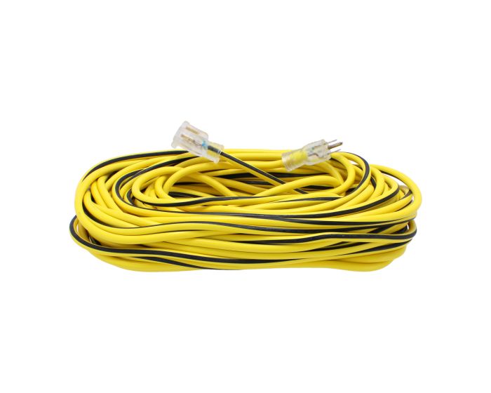 Extensión eléctrica 30 m uso rudo 3x14 AWG amarilla 2299 Sanelec