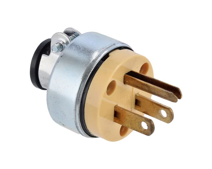 Clavija industrial blindada aterrizada de metal 2464 Sanelec