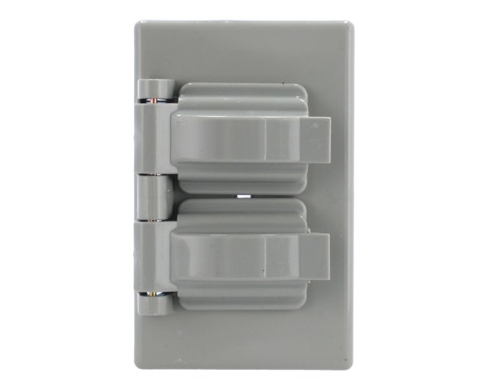 Tapa de plástico para intemperie dúplex 4313 Sanelec