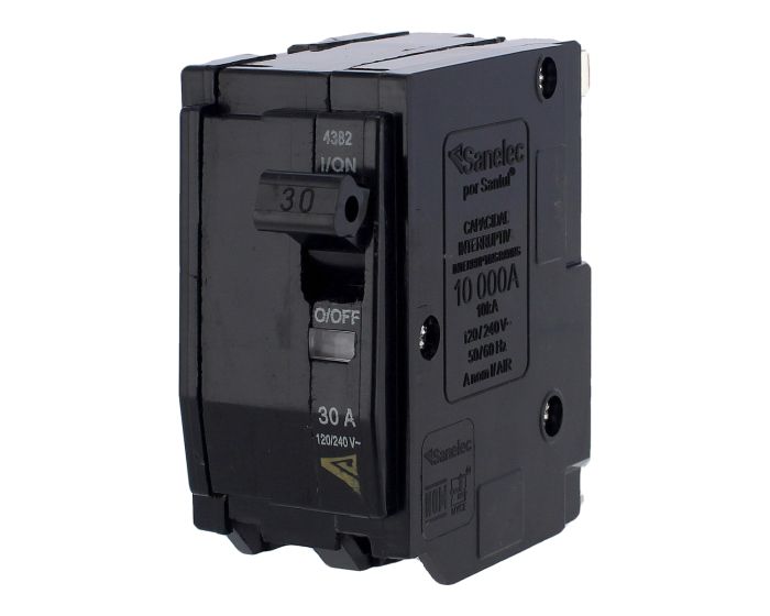Interruptor termomagnético de 2 polos 30 A 4382 Sanelec