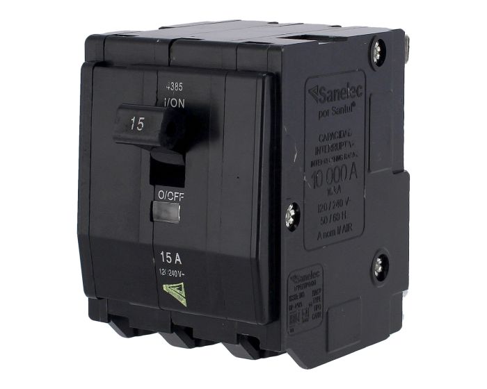 Interruptor termomagnético de 3 polos 15 A 4385 Sanelec