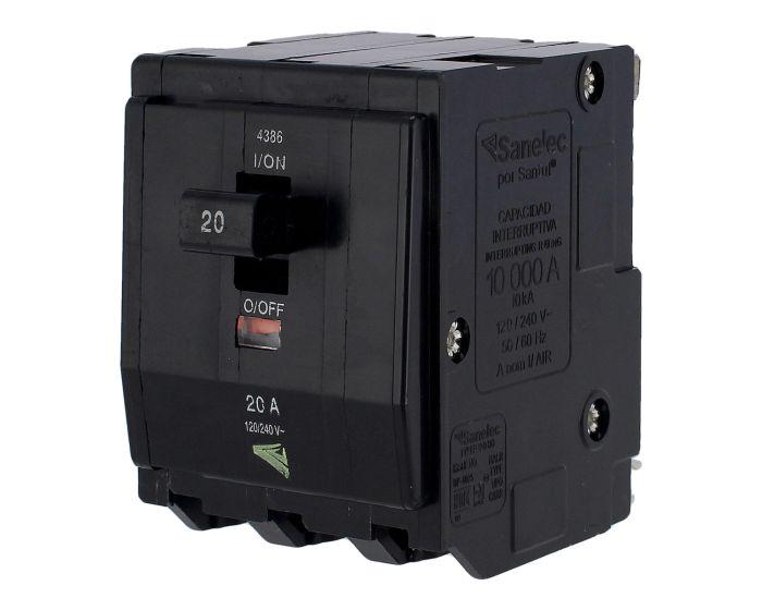 Interruptor termomagnético de 3 polos 20 A 4386 Sanelec