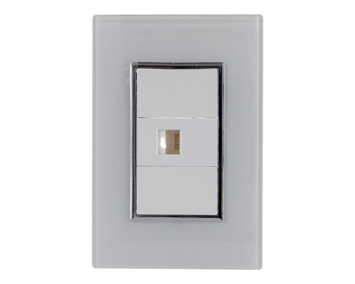 Placa con toma para Modem línea Venecia 4577 Sanelec