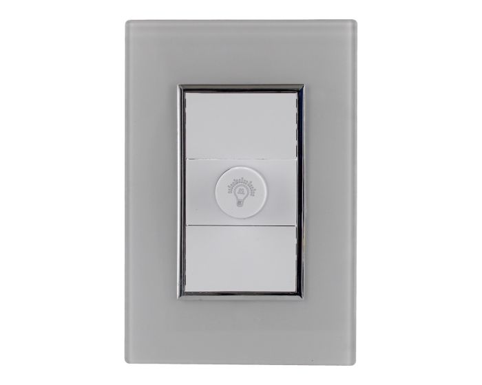 Placa con atenuador de luz línea Venecia 4578 Sanelec