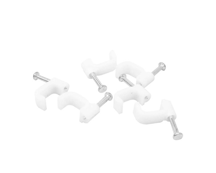Grapas curvas para cable redondo 6 x 10 mm 100 piezas 4611 Sanelec