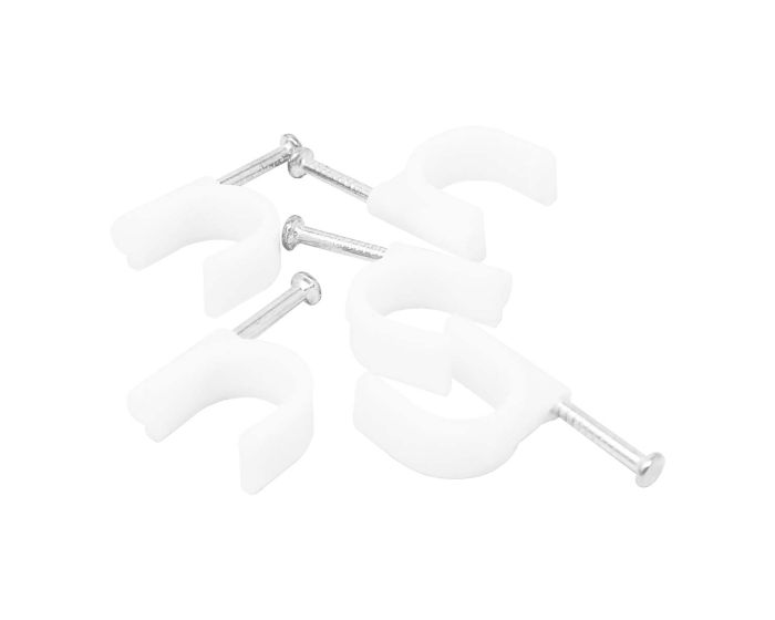 Grapas curvas para cable redondo 12 mm 100 piezas 4617 Sanelec 