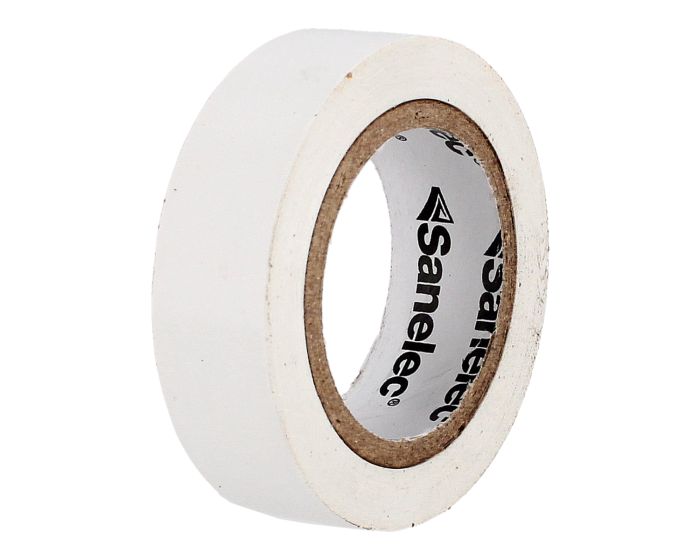 Cinta de aislar Blanca 19 mm x 9 metros 5692 Sanelec