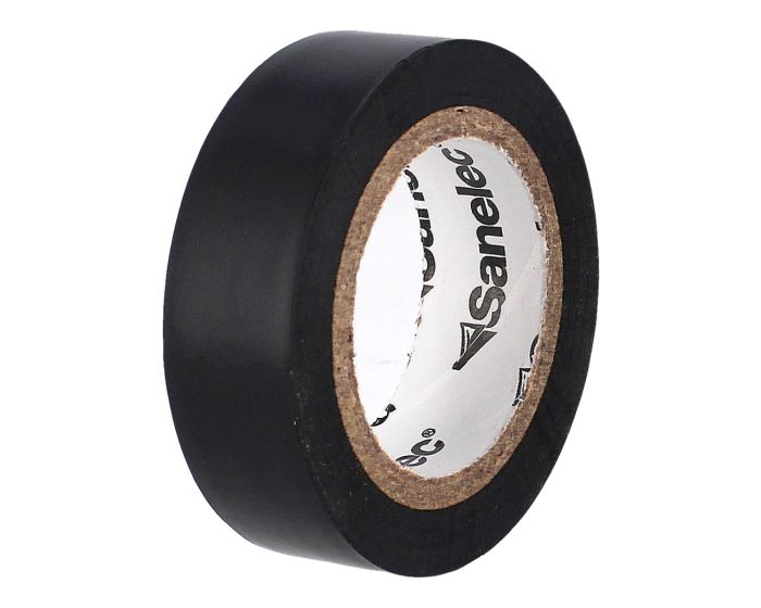 Cinta de aislar Negra 19 mm x 9 metros 5709 Sanelec