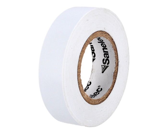 Cinta de aislar Blanca 19 mm x 18 metros 5763 Sanelec