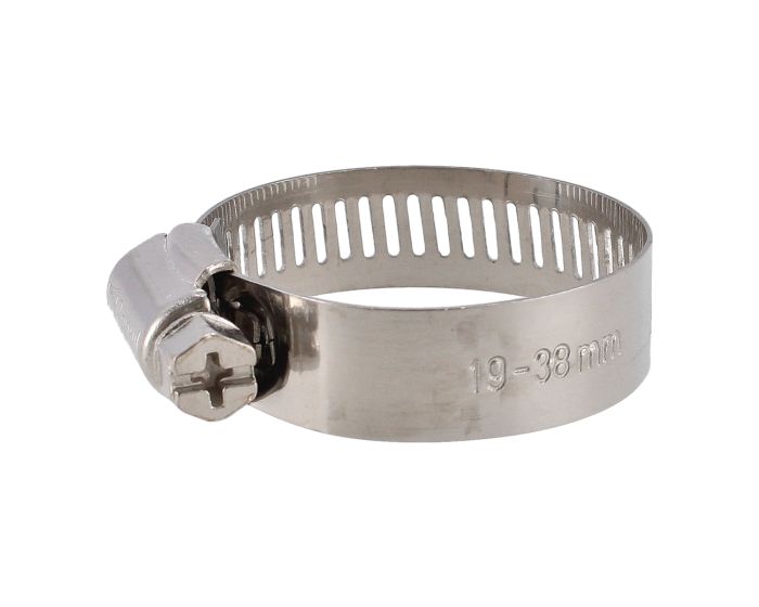 Abrazadera sin fin 3/4"-1 1/2" de acero inoxidable #16 7871 Sanelec
