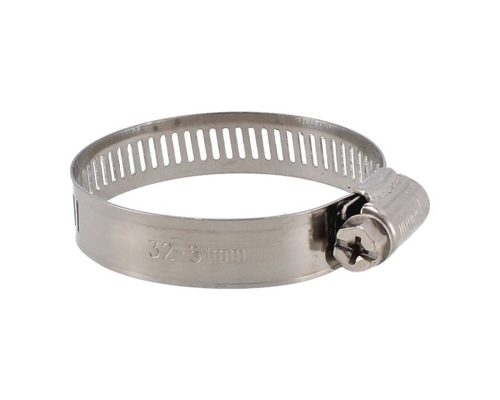 Abrazadera sin fin 1 1/4"-2" de acero inoxidable #24 7873 Sanelec