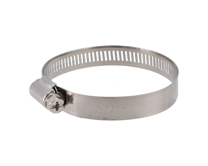 Abrazadera sin fin 1 13/16"-2 3/4" de acero inoxidable #36 7875 Sanelec