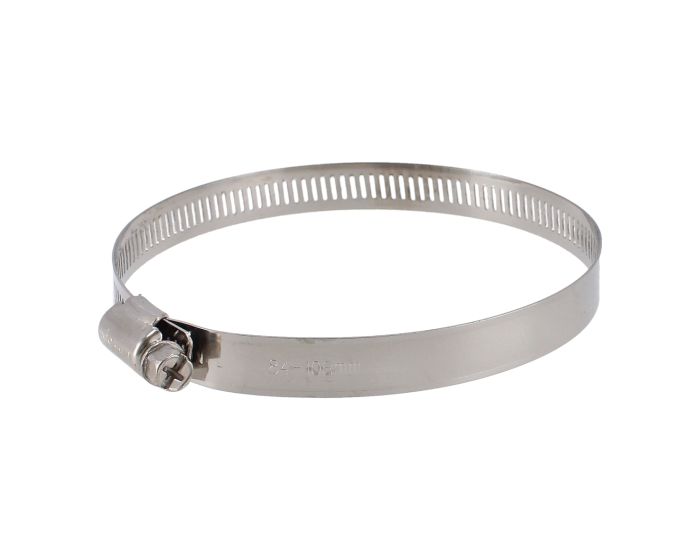 Abrazadera sin fin 3 5/16"-4 1/4" de acero inoxidable #60 7878 Sanelec
