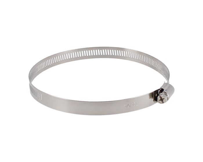 Abrazadera sin fin 4 1/8"-5" de acero inoxidable #72 7879 Sanelec