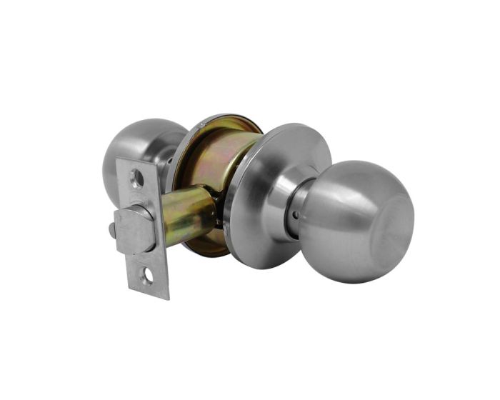 Cerradura para entrada cromo mate Gamma Phillips
