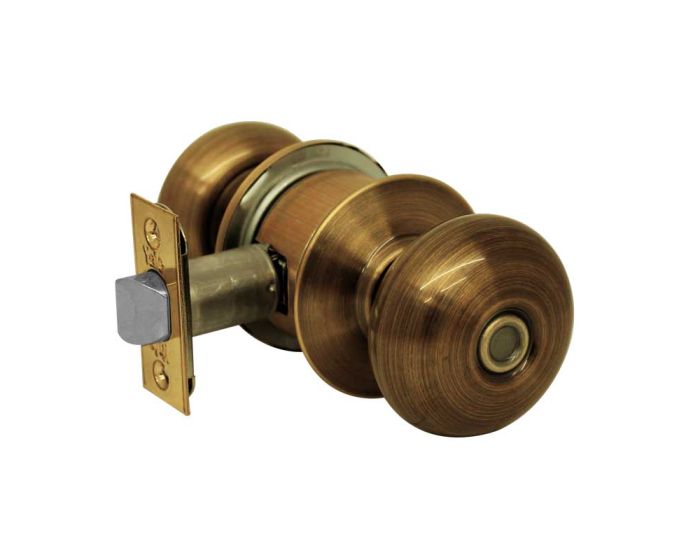Cerradura para baño latón antiguo Plymouth Yale