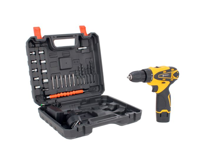 Kit de atornillador inalámbrico 12 V y accesorios Senlei