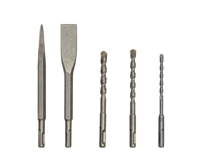 Juego de brocas y cinceles SDS PLUS 5 piezas
