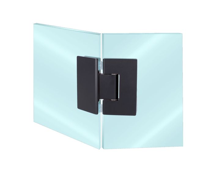 Bisagra para baño vidrio a vidrio a 135° negro mate SH340N Axcent