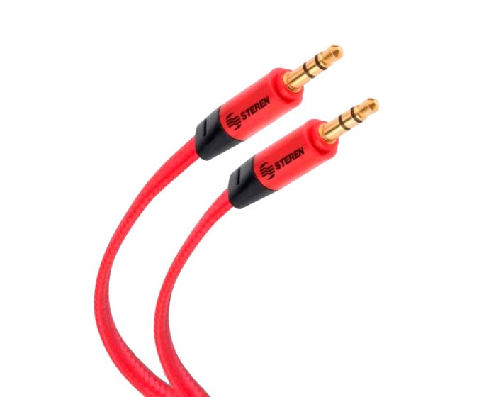 Cable auxiliar plug a plug 3,5 mm de 1,8 m, tipo cordón 255-270PRO Steren