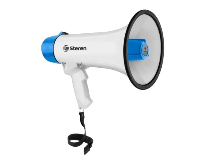 Megáfono de 25 W con grabador de voz y batería recargable MG-255 Steren