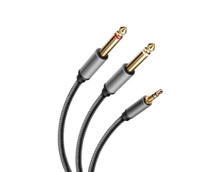 Cable plug 3,5 mm a dos plug 6,3 mm 299-960 Steren