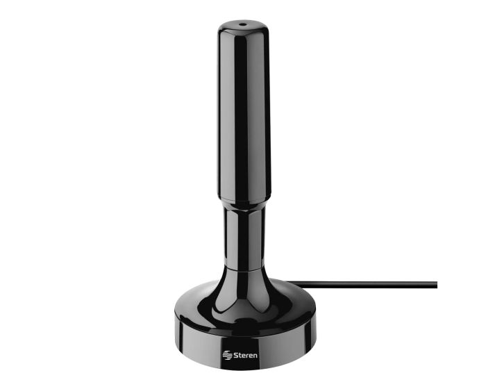Antena compacta UHF con base de imán y booster de 20 dB ANT-9018 Steren