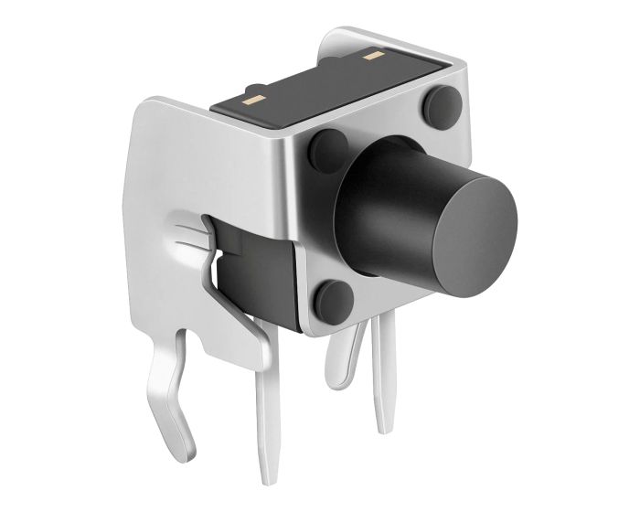 Micro switch de push horizontal, con 2 terminales, chásis y vástago mediano AU-1013 Steren