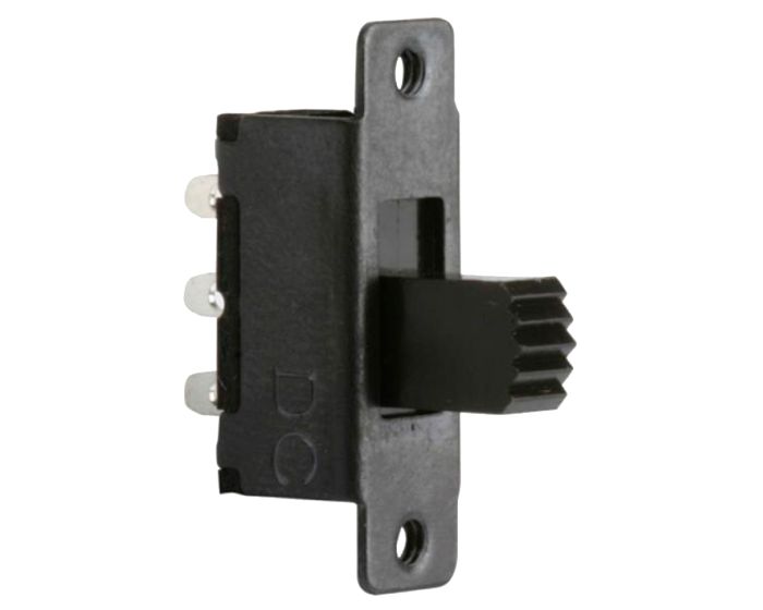 Switch deslizable miniatura, de 1 polo, 2 tiros, 2 posiciones SCM-122 Steren