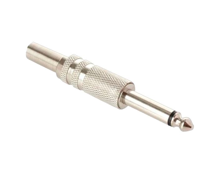 Plug 6,3 mm monoaural, metálico 250-105 Steren