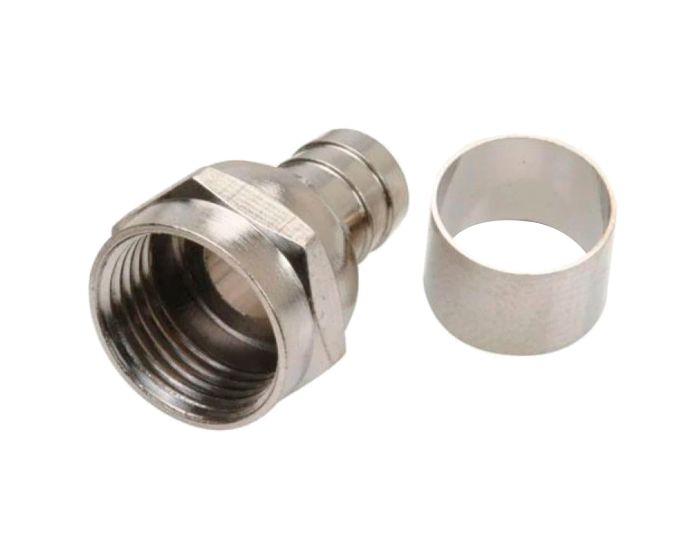 Conector macho tipo "F" (campanita) para cable RG6 200-015 Steren