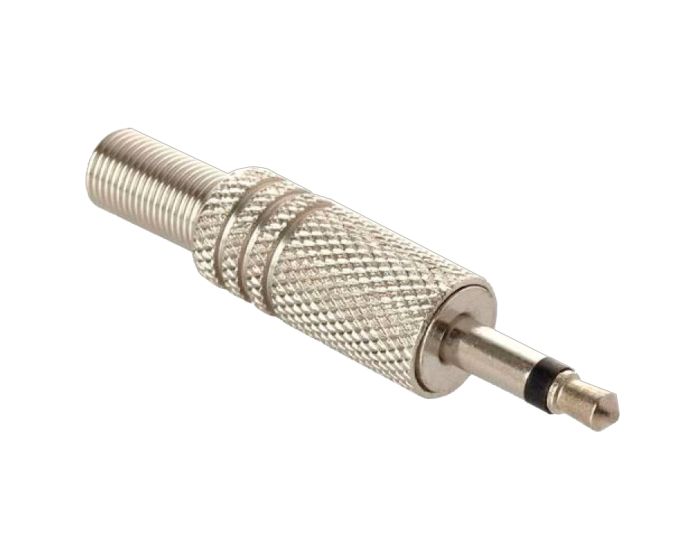 Plug 3,5 mm monoaural, metálico 250-145 Steren