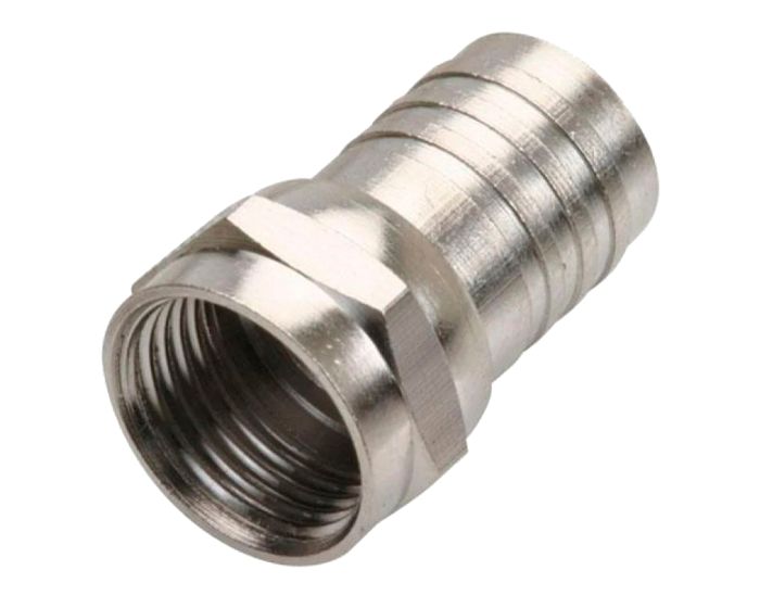 Conector macho tipo "F" para cable RG59, con anillo largo 200-030 Steren