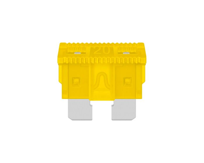 Fusible automotriz de 32 Vcc 20 A, amarillo FA 20 Steren