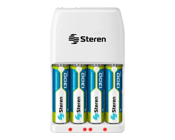 Cargador rápido de pilas "AA y AAA" con 4 pilas CRG-100 Steren