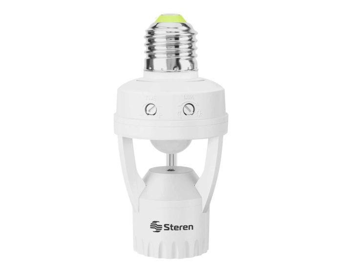 Socket con sensores de movimiento y luminosidad 360° LAM-055 Steren
