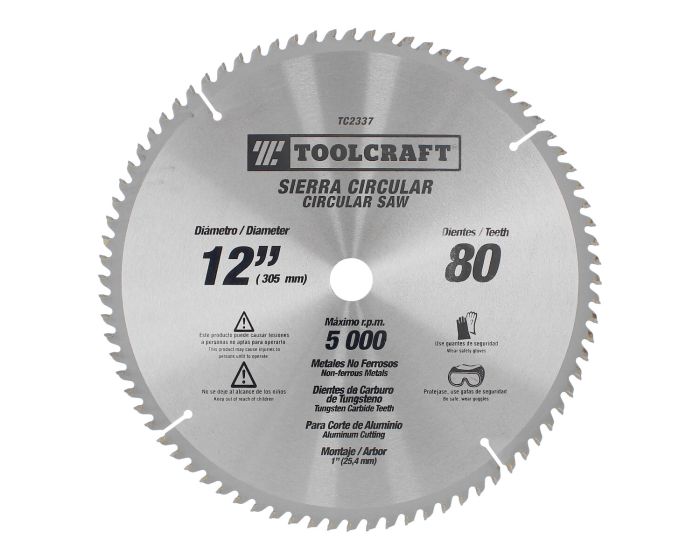 Disco sierra para corte de metal 12" x 80 D TC2337 Toolcraft