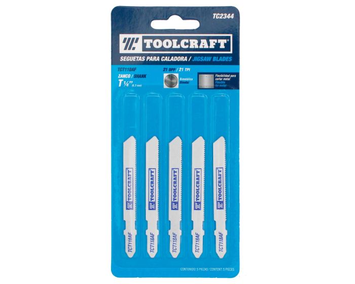 Seguetas para caladora TCT118AF 5 piezas TC2344 Toolcraft