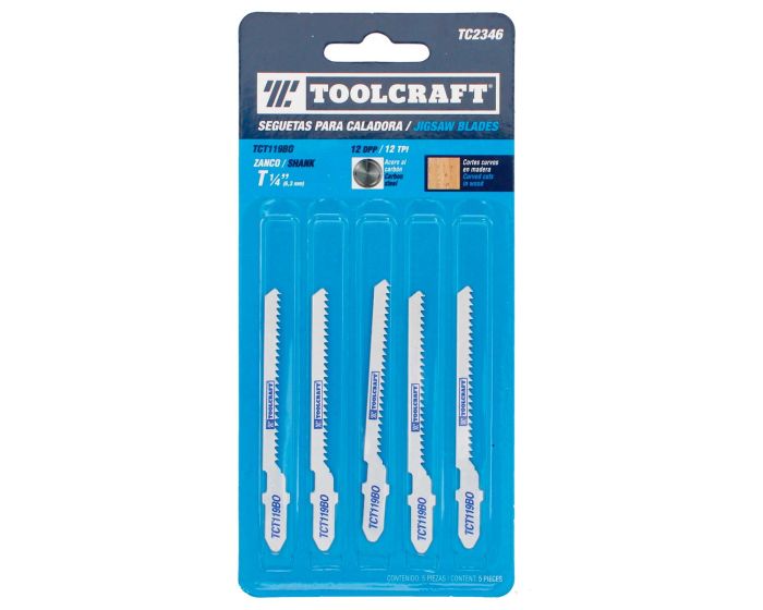 Seguetas para caladora TCT119BO 5 piezas TC2346 Toolcraft