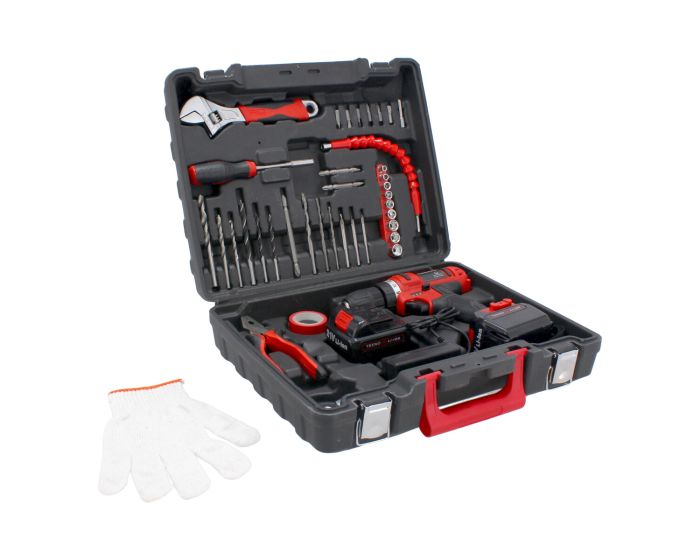 Atornillador inalámbrico 21 V con accesorios 5816-35 TEENO
